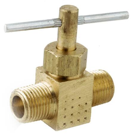 ANDERSON METALS 759108-04 .25 in. Male Pipe Thread Needle Valve 161170